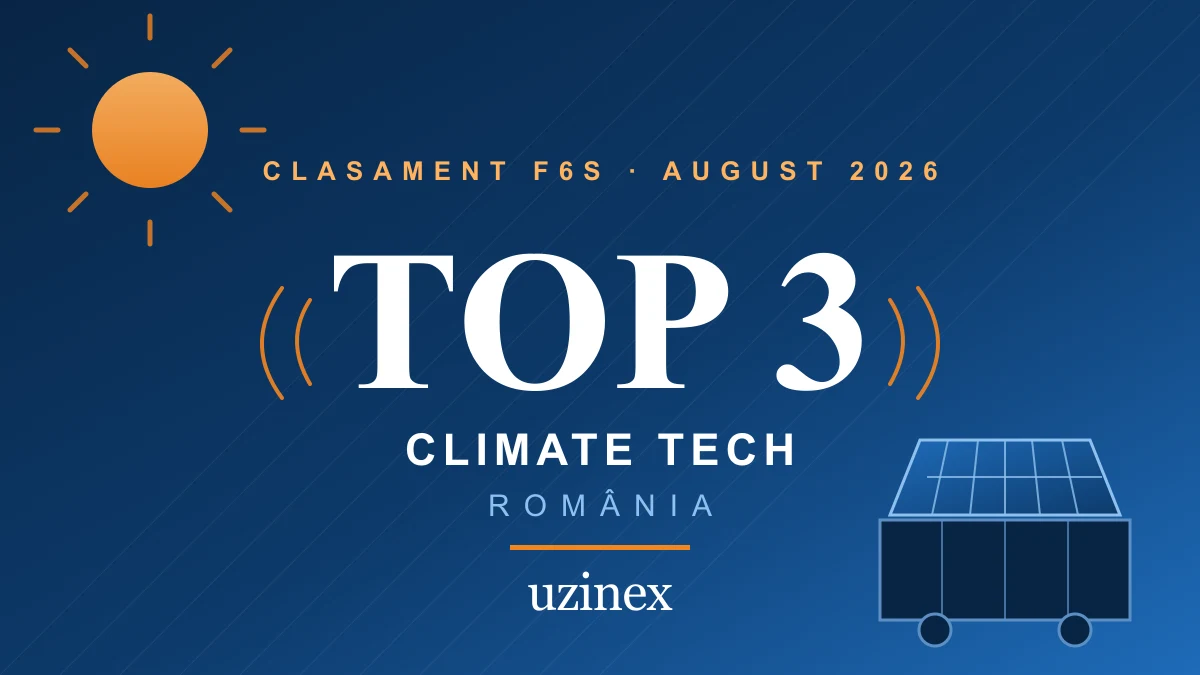UZINEX, locul 3 în topul companiilor climate tech din România pe F6S